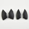 4 Pcs Black Button Trim Cover Removal Kit for Fiat 500 Radio CD Player 2008+ Car Dashboard Accessory Interior Modification