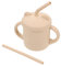 Hemobllo Vaso de para Niños Pajita Botella de Agua Forma de Oso Taza de Aprendizaje Diseño Suave para Encías para Bebés y Niños Pequeños 1