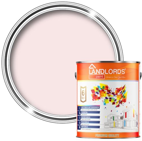 Landlords Chalkboard & Blackboard Paint - Baby Pink - 1 Litre | Matt Finish For Interior and Outdoor Walls| Non-Toxic
