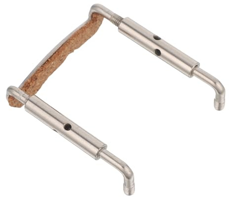 Kinnstützenschraube für Violine und Bratsche, Integriertes Design | Legierung, Feines Gewinde, Silber, Sichere Montage, Einfache Demontage, für Spieler und Auftritte