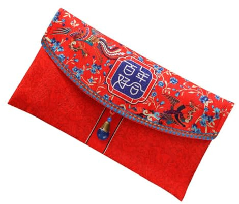 FOYTOKI Hochzeitsumschläge Geeignet zum Aufbewahren von Armbändern und Uhren Rote Elegante Chinesische aus Gewebe in Blau Zubehör für Hochzeit und Geldgeschenke