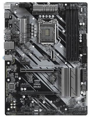 Schede madri Fit For ASRock Z490 PHANTOM GAMING 4 LGA1200 Supporto I9-10900K I7-10700 I5 10400 I3-10300 CPU 4xDDR4 4400MHz M.2 NVME ATX