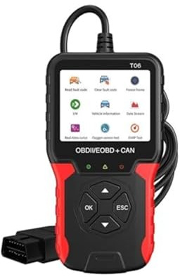 BJdfgE Strumento diagnostico for Auto Scanner T06 OBD2 con Tester Batteria e Supporto multilingue for, Camion, SUV