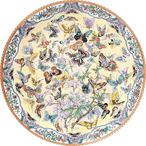 Bits and Pieces - 300 Piece Round Jigsaw Puzzle for Adults - Ninety-Nine Butterflies - 300 pc Jigsaw by Artist