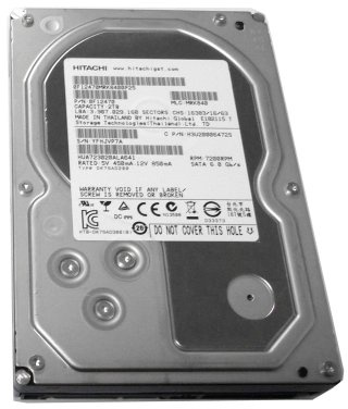 Hitachi 2TB 7200RPM 64MB Cache SATA III 6.0Gb/s (Heavy Duty, 24/7) 3.5in Internal Desktop Hard Drive (For PC, Mac, CCTV DVR, RAID, NAS) (Renewed)