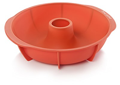 Tescoma 629414 Stampo ciambellone ∅ 24 cm Delicia SiliconPrime, Rosso