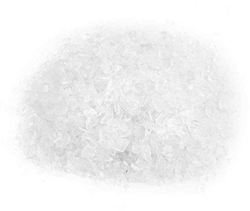 Alan Stone Hohe Glanz Fire-Kies, Fire Gems, Fire Drops, Fire Glas Pebbles Steine Perlen Fire Pit, 3–6 mm (Kristall)