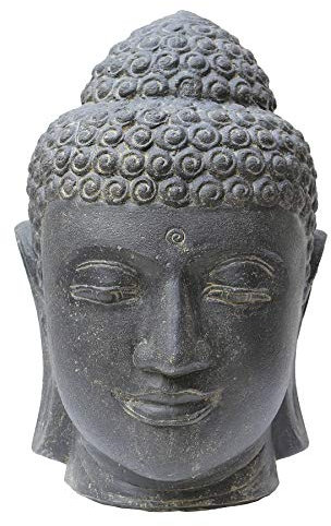 STONE art & more Buddha-Kopf, 50 cm, Steinfigur, Steinguss, frostfest