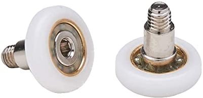 Cuscinetti Box Doccia Rotelle a Sfera di Ricambio in Acciaio per Ante Doccia a Scorrimento Kit 2 Pezzi EC-3308