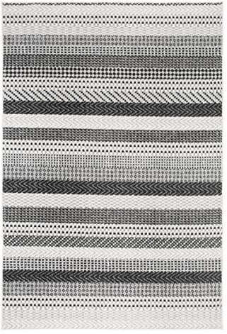 andiamo Webteppich Bolonia Muster Läufer modern Öko-Tex 100 Teppich, Polypropylen, Streifen hellgrau, 60x110 cm
