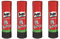 Pritt Klebestift, transparent, auswaschbar, ablösbar, ohne Lösungsmittel (4 Stück, 22g)