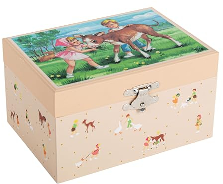 Trousselier - Gans - Kindheitserinnerungen - Musikschmuckdose - Spieluhr - Ideales Kindergeschenk - MusikDer Frühling von Vivaldi - Farbe Multicolor, S50075, large