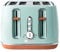 Haden Dorchester Toaster 4 Slice – Stainless Steel Body - Modern LCD Display - 6 Browning Levels - Cancel/Defrost/Reheat - 1900-2300W Digital 4 Slice Toaster - Easy Clean - Green