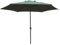 Garden Mile 2.7m Green Wind Up Parasol with Steel Shaft Outdoor Garden Patio Easy Assembly Easy Crank Open Garden Furniture Umbrella Sun Shade Covering Decking (2.7m Green Wind up Parasol)