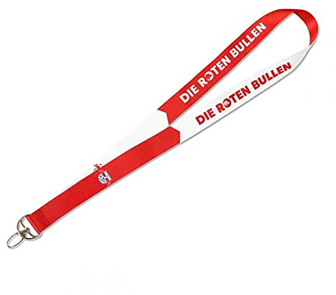RB Leipzig Schlüsselband - DIE ROTEN Bullen - Lanyard rot-Weiss, Keyholder, Badgeholder RBL Plus Lesezeichen Wir lieben Fußball