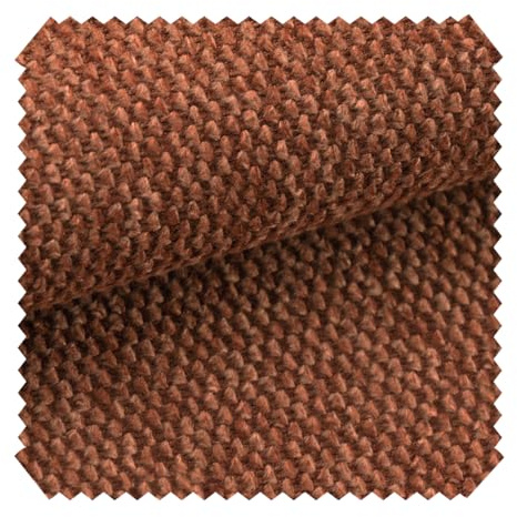 novely® MATERA - Grob Gewebter Mélange Möbelstoff - UV-Beständiger Polsterstoff - Pflegeleichte Meterware 1lfm | Farbe: 07 Ziegelrot