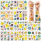 Tattoo Kinder, 10 Blätter Monster Temporäre Tattoo Aufkleber Set für Mädchen Jungen Kindertattoos Wasserdicht für Geburtstagsgeschenke Kindergeburtstag Mitgebsel Festival Party Deko