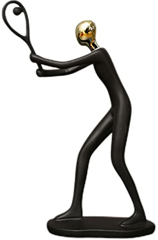 Voiakiu Einzigartige Skulptur Sportler - Einzigartige Skulptur Sports Man Decors,Sportler-Statue für Zuhause, Bar, Büro, Hochzeit, Dekoration, Sammlung, Ornamente, Geschenk, Gold, Silber