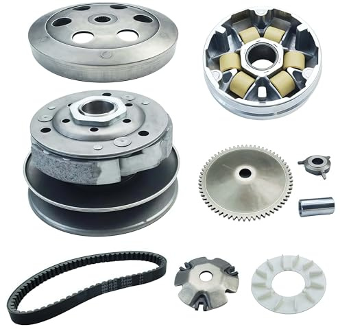 Kit d'embrayage GY6 50 cc, assemblage d'embrayage et kit de variateur avec courroie 669, convient pour 139QMB GY6 50 cc, scooter, VTT et Go karts Taotao Roketa Sunl