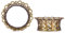 ERKUOO 2PCS Ohrmesser Doppelt ausgestellter Ohrtunnel Hohlmuster Plug Piercing Expander Fleisch Ohrring Stretcher Lappen Piercing Schmuck 8mm