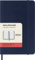 Moleskine Tagesplaner 12 Monate 2024, Planer 2024, Pocket Format 9x14, Weicher Einband und elastischer Verschluss, Saphirblau