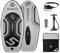 Spatium Inflatable Hydrofoil Board for Surfing with Accessories Inflator Pump, Backpack, Safe Leash, Fix Kit Wing Foil Board Surf 100L Hydrofoil Surfboard Light Gray