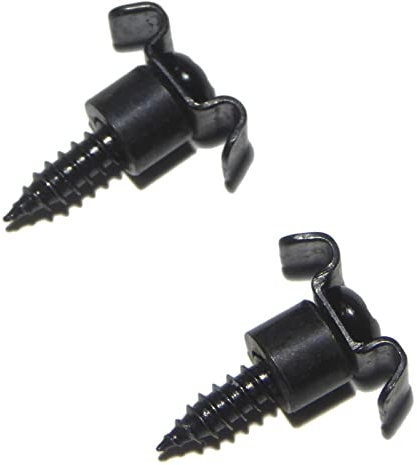 1 Paar schwarze Gitarren-Saiten-Bäume / Halter für 6 Saiten für Strat- oder Tele-Gitarren