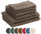 liebling Frottier Set Fischgrät, je 2 x Handtücher 50 x 100 cm, Duschtücher 70 x 140 cm, Gästetücher 30 x 50 cm, Ökotex, 60 Grad, saugstark, schnelltrocknend, Schoko