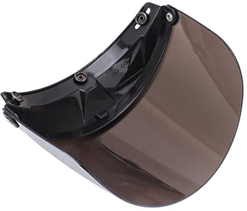 Visiera del Casco, Protezione UV Regolabile Clear View Helmet Lens per Moto (Argento)