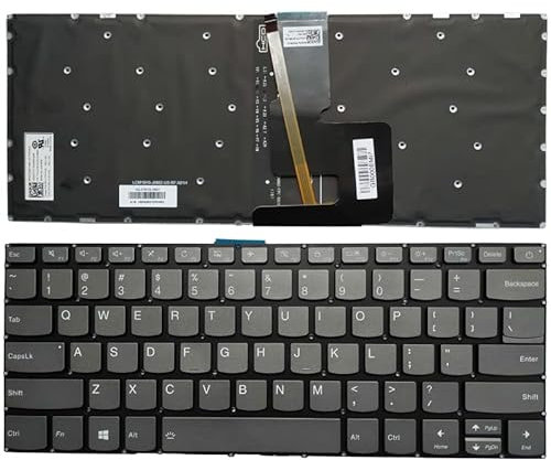 BAETI Nuevo for L-ENO-Vo IdeaPad 1-14IGL05 1-14ADA05 1-14AST-05 V14-ADA V14-ARE V14-IGL V14-IIL V14-IKB V14-IWL US Teclado retroiluminado for computadora portátil (reemplazo de Teclado)