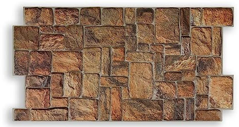 Grace Baltic 3D-Wandpaneele für Innenwanddekoration, nicht klebende dünne und flexible PVC-Platten, Innenwanddekorationstattoos, 3D-PVC-Material (40 Stück/19,6 m²)