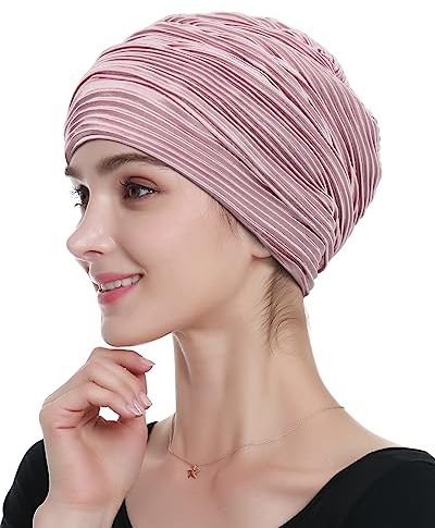 Alnorm Dressy Beanie Chemo-Kopfbedeckung für Damen Charcoal Pink