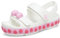 Crocs Unisexe Enfant Crocband Cruiser Sandal T Sandales, Pet White/Pink Tweed, 23/24 EU