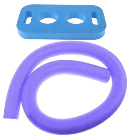 LOVIVER Tagliatelle per Piscina galleggianti con connettore, Tubo Flessibile in Schiuma Rotonda per tagliatelle per Piscina da 2,6x59 Pollici, Viola