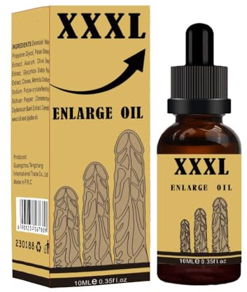 10 ml Ätherisches Öl für Männer - Penisvergrößerung Massageöl für Sex, Extra Starke Erektion und Verzögerung der Ejakulation (1PC)
