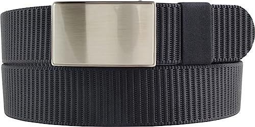 BELTINGER Veganer Gürtel stufenlos verstellbar 3,5cm | Extrem robuster Automatik-Gürtel 35mm | Einfarbiger Wander-Gürtel aus Nylon | Arbeit-Gürtel