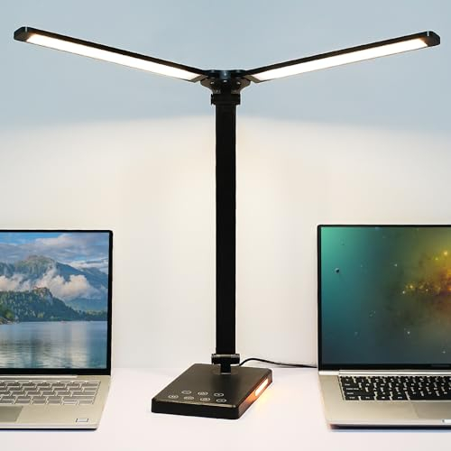 iVict Schreibtischlampen für Kinder, Touch-Steuerung, 5 Beleuchtungsmodi, USB-Ladefunktion, automatischer Abschalt-Timer