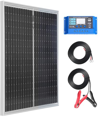 Nicesolar Panel solar mono de 50 W, 12 V, monocristalino, sistema de módulos solares para carga de energía independiente de la red de 12/24 V para camping