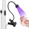 Soodyoow 3W Secador de Uñas UV, Mini Lámpara de Uñas, Lámpara de Uñas LED, LED USB Ultravioleta con Clip, para el Curado de Esmalte de Uñas
