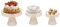 3pcs Kristall Gold plattiert Käse Dessert Cupcake Kuchen Sockel mit Spiegel, Füllbare Klare Acryl Cake Stand Cake Riser Cake Tier Runder Zylinder Display
