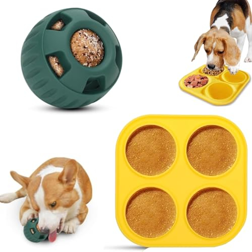 Pupsicle Juguete para Perros - Pelota Duradera para Masticar, Golosinas Interactivas, Dispensador de Comida Rellenable y Reutilizable