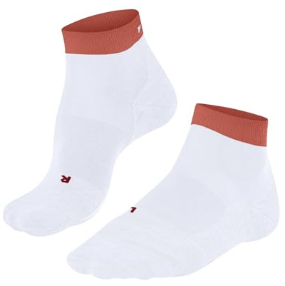 FALKE Women's RU4 Endurance Short W Sso Cotton Anti-Blister 1 Pair Running Socks, White 2002, 4-5