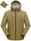 donhobo Herren Regenjacke Wasserdichter Outdoorjacke mit Kapuze Packbare Leichte Jacke Atmungsaktive Softshelljacke für Wandern Laufen Fahrrad (Armeegrün, XXL)