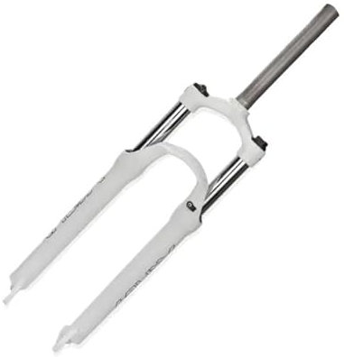 QAINKUN Forcella MTB Forcella Anteriore for Mountain Bike MTB 26/27,5/29 Pollici 100 mm Ammortizzatore ad Aria Controllo remoto delle sospensioni Parti Forcella della Bicicletta(26 inch White)