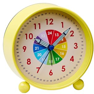 chic.mic Kids Learning Clock - Uhr (Yellow Sun)