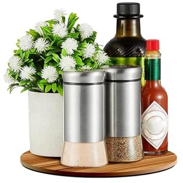 Rotating Turntable Organizer, Seasoning Rack for Pantry Organization