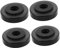 JOINPAYA 4pcs Non-skid Speaker Isolation Feet Rubber Spike Pads for Audio Equipment Stability and Reduction Easy Installation Acoustic Riser Pads