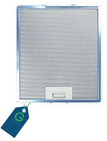 G GRIMALDI Filtro Grasso in Alluminio 306x268 mm - Compatibile con Cappe Elica - Filtro Metallico Lavabile - Per Cappe Aspiranti a Incasso/Isola - Ricambio 50210038