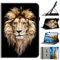 Mldjomid Custodia Protettiva Compatibile con Realme Pad 10.4 (RMP2102/RMP2103) Flip in Pelle PU Cover con Supporto e Slot per Scheda per Realme Pad 10.4 Tablet 2021 Case (Testa di leone)