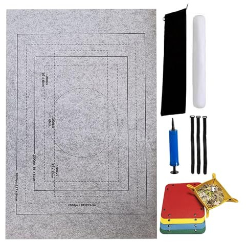 Puzzle Roll Up Mat | Puzzle Storage Pad | Puzzle Sorting Board Pad | for Home Living Room Kitchen Travel Camping Playroom Bedroom Nursery